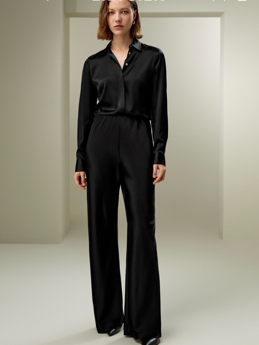 NWT Lilysilk Full Bias Cut Silk Pants